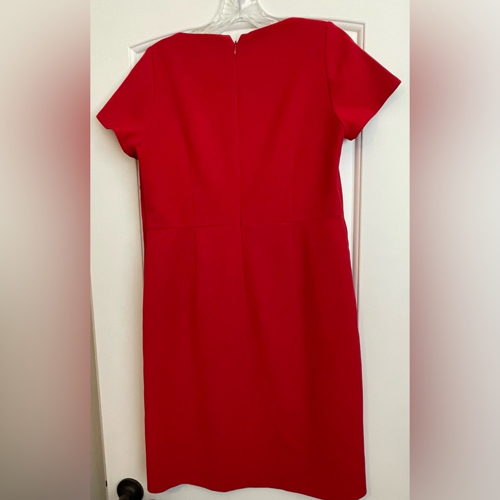 Ann Taylor side bottom sheath dress in red, women’s. - Picture 2 of 8